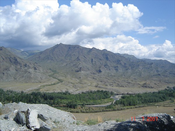 Долина реки Алаш (левый приток Хемчика)
